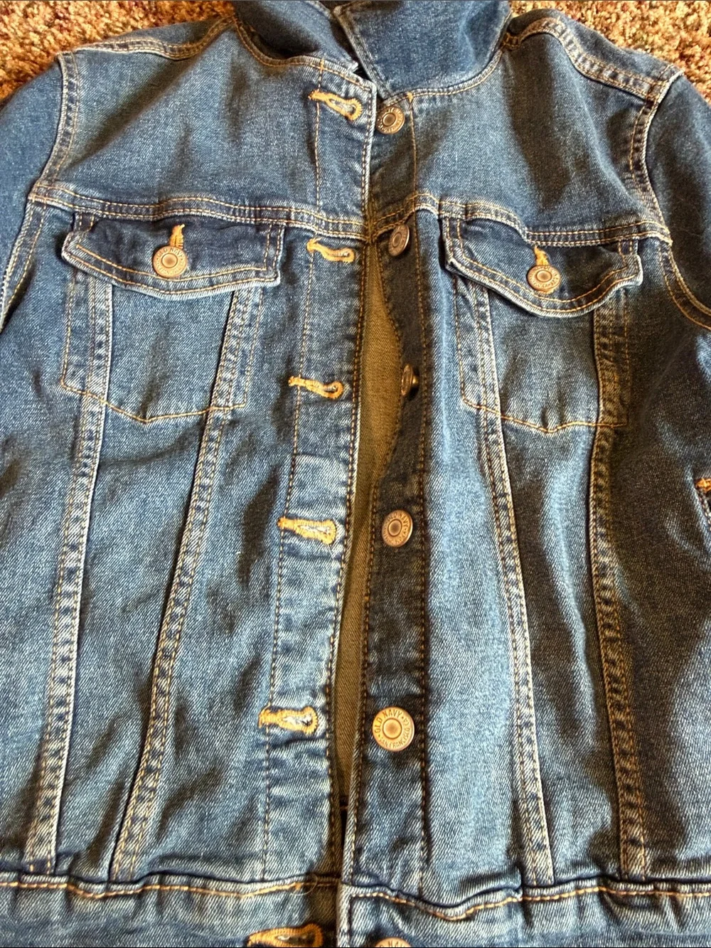Old Navy Medium Blue Denim Jacket for Kids